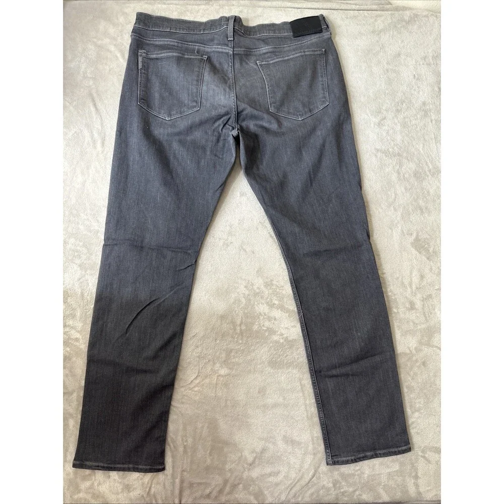 PAIGE Federal 32 Mens Gray Straight Leg Jeans 38x32 Stretch Designer Denim